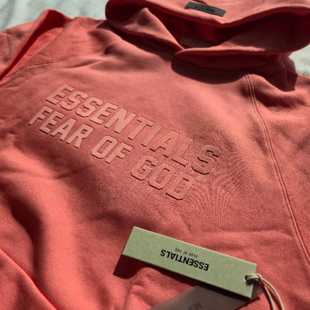 Essentials Fear of God Hoodies – Coral - S / M / L - ask for size - Picture 8 of 8